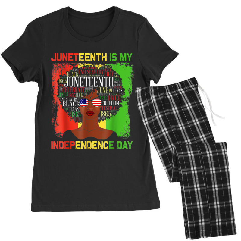 Juneteeth Is My Independence Day Black Women History Month Characters  Women's Pajamas Set by KhalilDesign | Artistshot