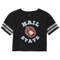 Mississippi State Bulldogs Hail State Cowbell Scorecard Crop Tee | Artistshot