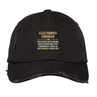 Electronics Engineer I Do Precision Guesswork. Funny Gift Vintage Cap | Artistshot