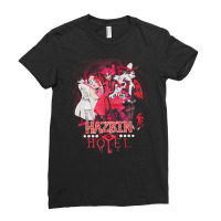 Hazbin Hotel, Graphic, Funny, Alastor, Hazbin, Hotel, Angel Dust, Radi Ladies Fitted T-shirt | Artistshot