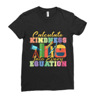 Womens Calculate Kindness Into Every Equation Mathematicians Funny Gif Ladies Fitted T-shirt | Artistshot