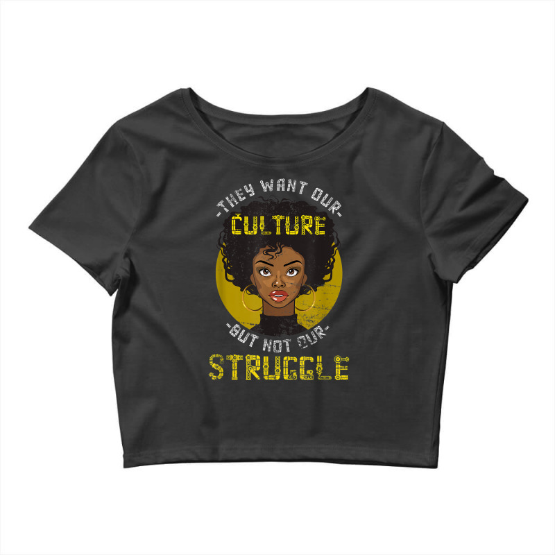 African Roots American Pride Women Gift Black History Month Music Retr Crop Top by TyrellDesign | Artistshot