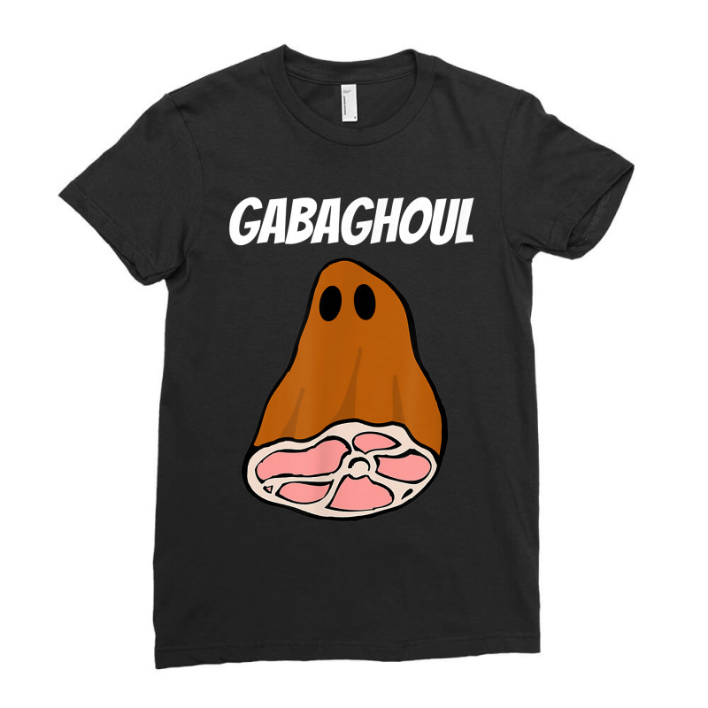 New Jersey Slang Halloween Dry Cured Meat Gabaghoul Gabagool Ladies Fitted T-Shirt by BonnieTori | Artistshot