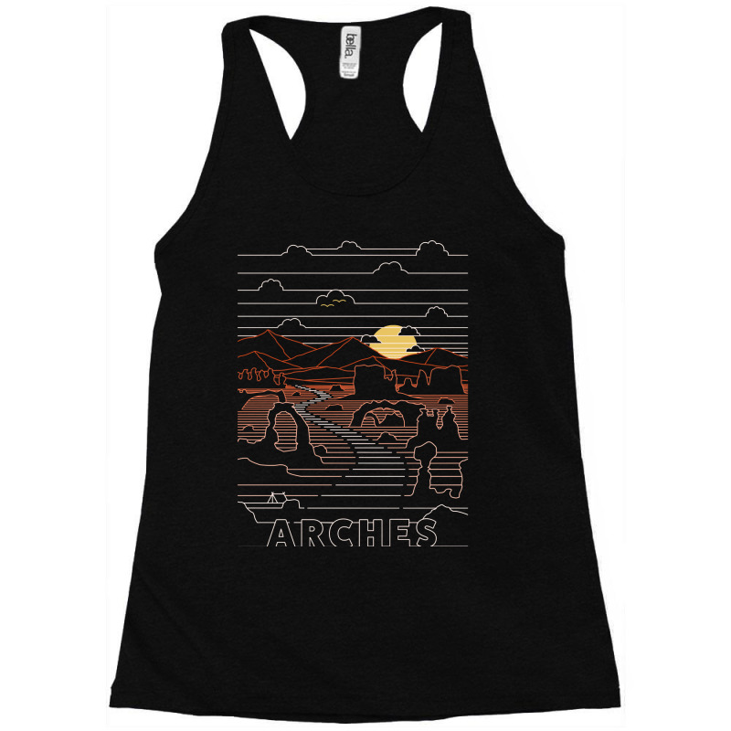 Linear Arches - Arches National Parks Art Racerback Tank by Nathan Suwarnasarn | Artistshot