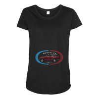 Merica Motors - Distressed For Darks Maternity Scoop Neck T-shirt | Artistshot