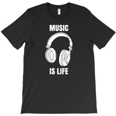 Music Is Life T-shirt Designed By Mega Agustina