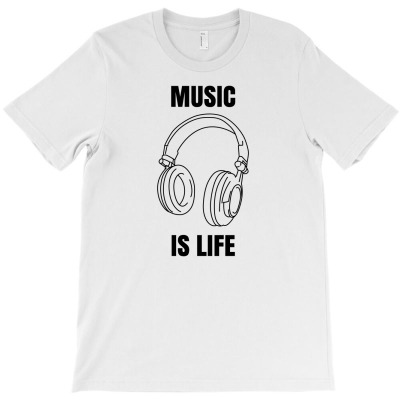 Music Is Life T-shirt Designed By Mega Agustina