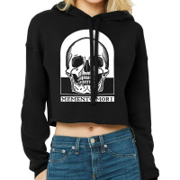 Human Skull Memento Mori Cropped Hoodie | Artistshot