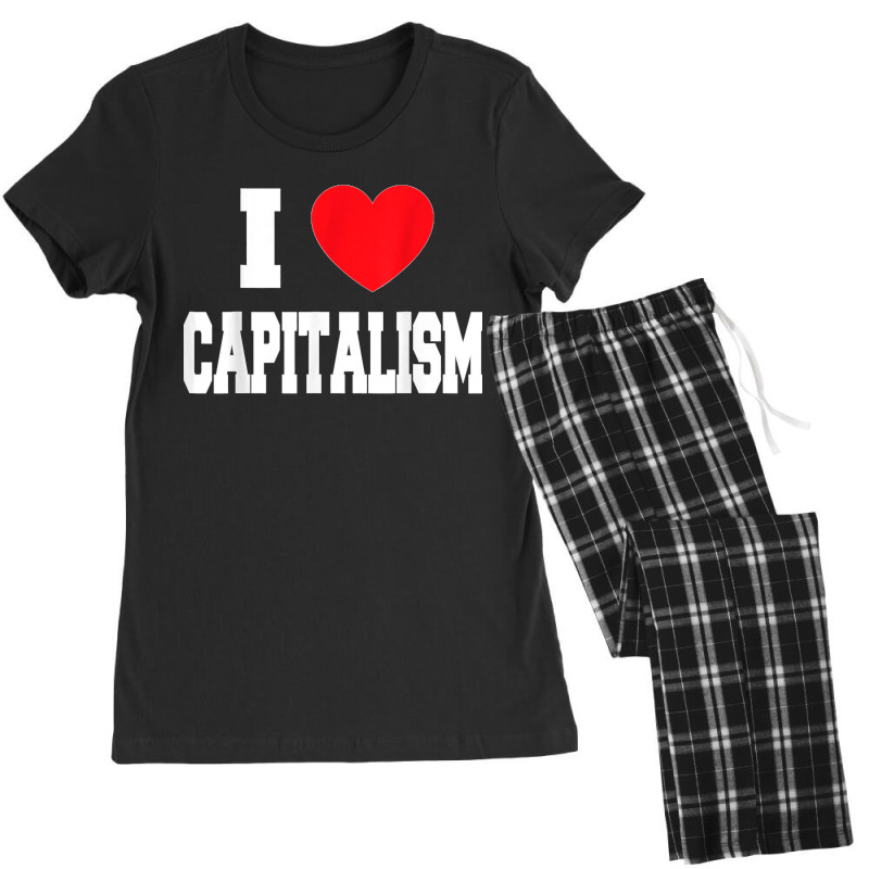 I Love Capitalism Women's Pajamas Set by STACYSCHUDEL | Artistshot