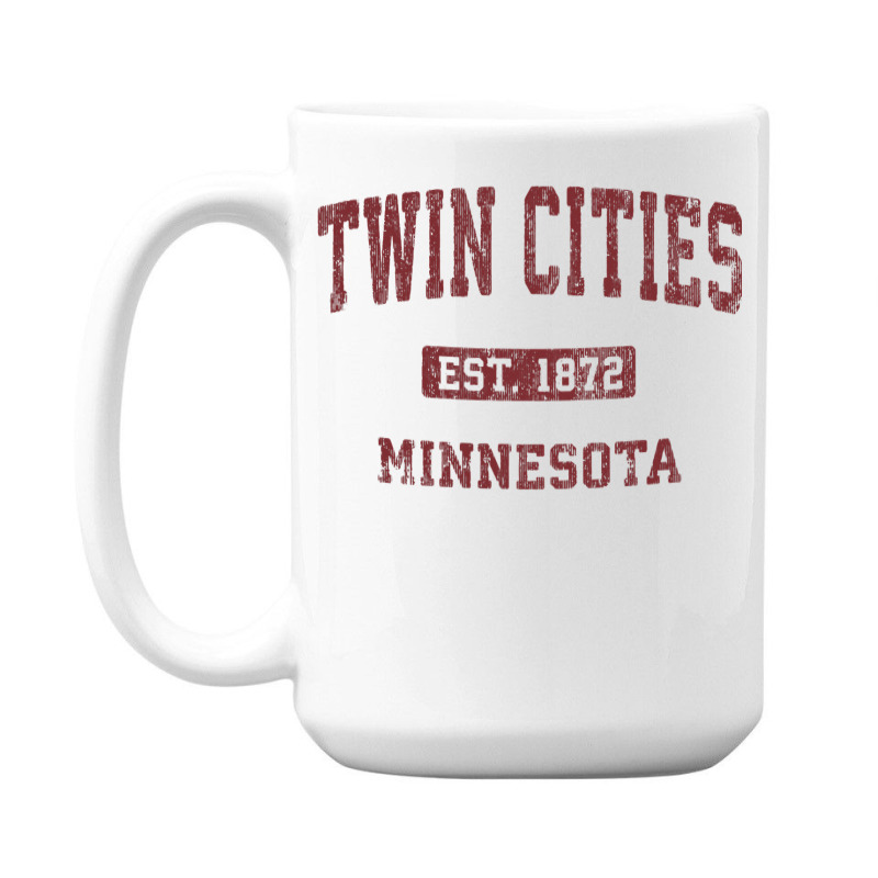 Twin Cities Minnesota Mn Vintage Athletic Sports Design 15 Oz Coffee Mug | Artistshot