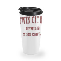 Twin Cities Minnesota Mn Vintage Athletic Sports Design Travel Mug | Artistshot