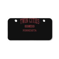 Twin Cities Minnesota Mn Vintage Athletic Sports Design Bicycle License Plate | Artistshot