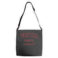 Twin Cities Minnesota Mn Vintage Athletic Sports Design Adjustable Strap Totes | Artistshot