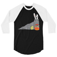 Easter Seal Bunny Eggs Basket Cute Sea Lion Men Women Kids 3/4 Sleeve Shirt | Artistshot