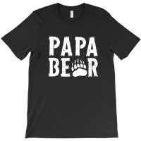 Montana Grizzlies Papa Bear - Scratch Text T-shirt | Artistshot