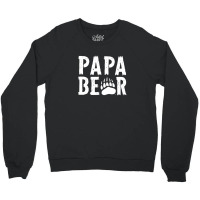 Montana Grizzlies Papa Bear - Scratch Text Crewneck Sweatshirt | Artistshot