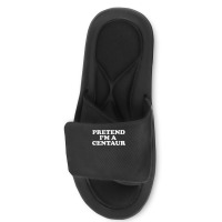 Pretend I_m A Centaur Last Minute Halloween Costume Slide Sandal | Artistshot