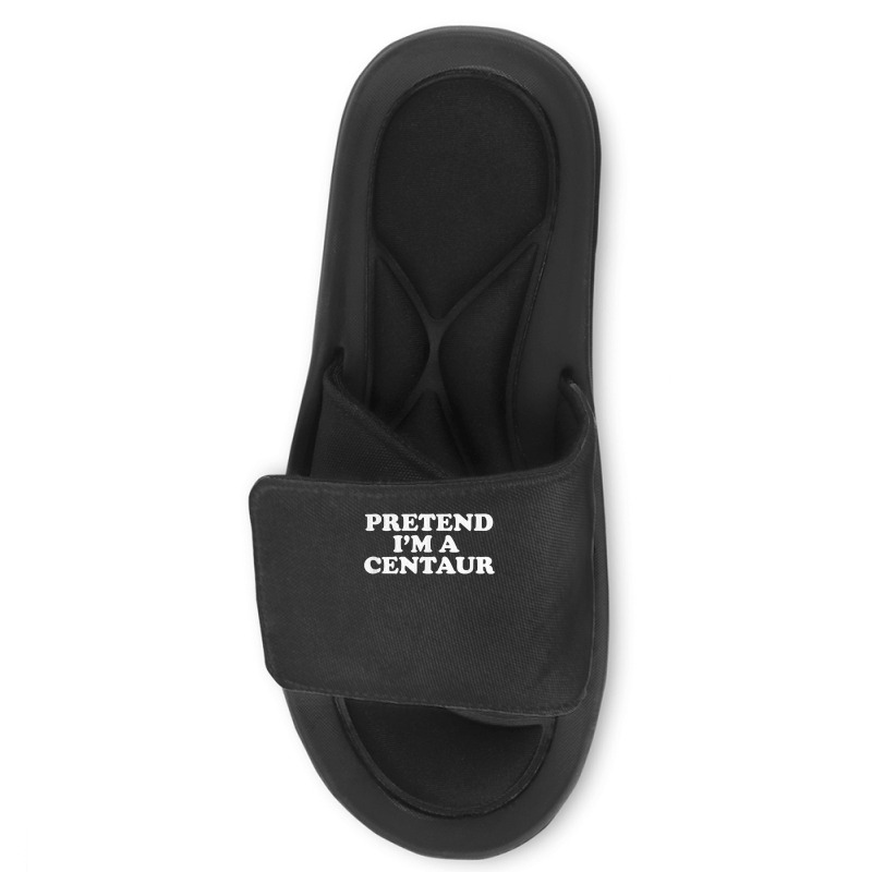 Pretend I_m A Centaur Last Minute Halloween Costume Slide Sandal | Artistshot