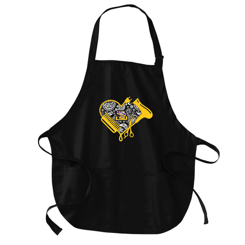 Lsu Tigers Hairstyle - Beautician Football Team Medium-length Apron | Artistshot