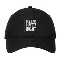 Yes Im Always Right Angle Funny Math Geometry Teacher Cartoon Characte Adjustable Cap | Artistshot