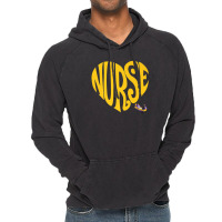 Lsu Tigers Heart Nurse Text - Apparel Vintage Hoodie | Artistshot