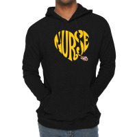 Lsu Tigers Heart Nurse Text - Apparel Lightweight Hoodie | Artistshot