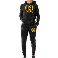 Lsu Tigers Heart Nurse Text - Apparel Hoodie & Jogger Set | Artistshot