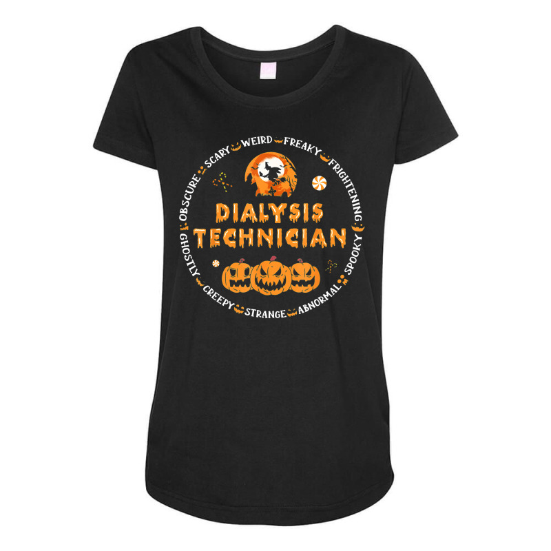 Halloween Dialysis Technician Maternity Scoop Neck T-shirt by Newshirt | Artistshot