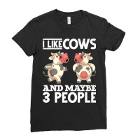 Cow Lover Farmer Farming Funny Farm Animal Lover Cow Premium Ladies Fitted T-shirt | Artistshot