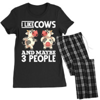 Cow Lover Farmer Farming Funny Farm Animal Lover Cow Premium Women's Pajamas Set | Artistshot