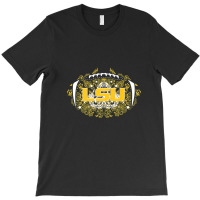 Lsu Tigers Lace Football - Apparel T-shirt | Artistshot