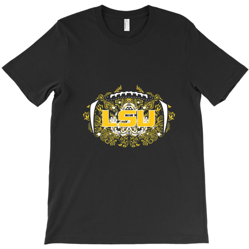 Lsu Tigers Lace Football - Apparel T-shirt | Artistshot