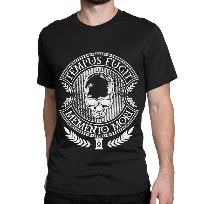 Latin Sayings Tempus Fugit Memento Mori Premium Classic T-shirt by STACYSCHUDEL | Artistshot