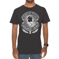 Latin Sayings Tempus Fugit Memento Mori Premium Vintage T-shirt | Artistshot