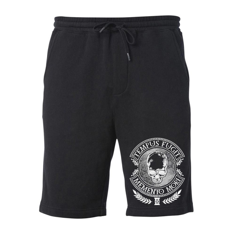 Latin Sayings Tempus Fugit Memento Mori Premium Fleece Short by STACYSCHUDEL | Artistshot