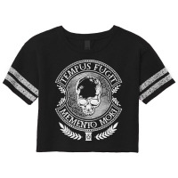 Latin Sayings Tempus Fugit Memento Mori Premium Scorecard Crop Tee | Artistshot