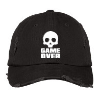 Game Over Vintage Cap | Artistshot