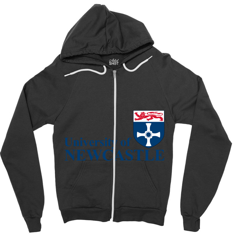 University Of Newc4stle Zipper Hoodie | Artistshot