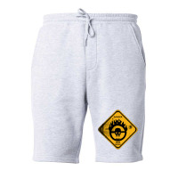 War Boys Danger Road Sign   Bullet Edition   Mad Max Fleece Short | Artistshot