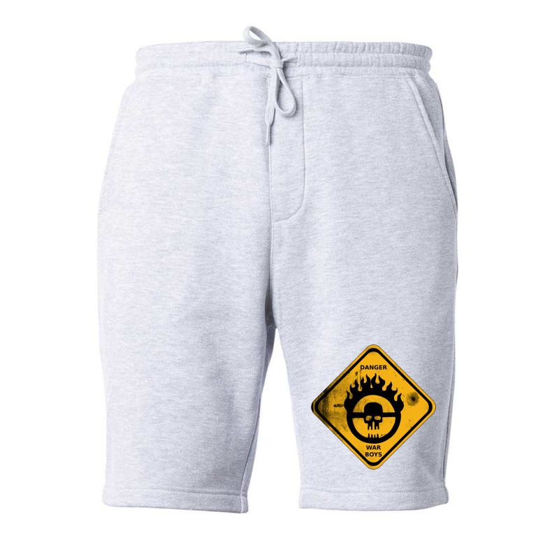 War Boys Danger Road Sign   Bullet Edition   Mad Max Fleece Short by cm-arts | Artistshot