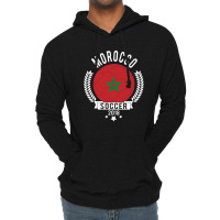 Morocco 2018 Soccer Team Fan Jersey Lightweight Hoodie | Artistshot