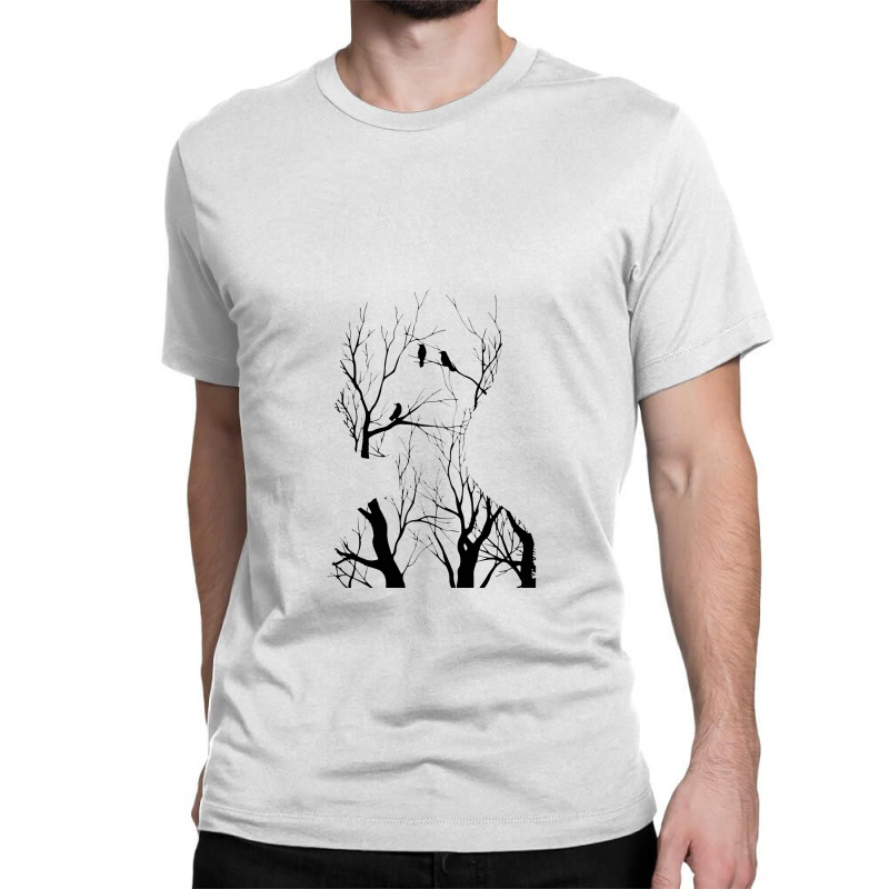 Birds In The Forest Classic T-shirt by cm-arts | Artistshot