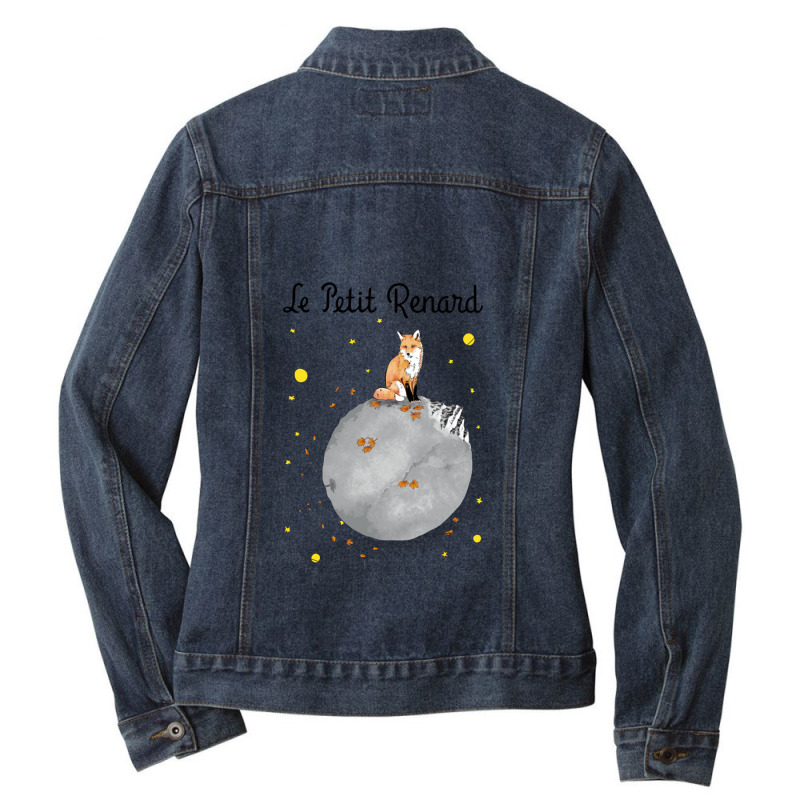 Le Petit Renard   Fox Ladies Denim Jacket by cm-arts | Artistshot