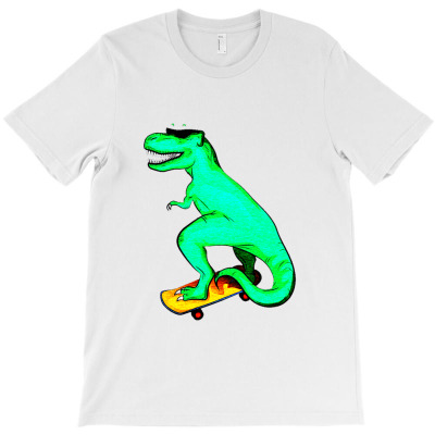 Dinosaurs Funny Cartoon T-shirt Designed By Nilton João Cruz