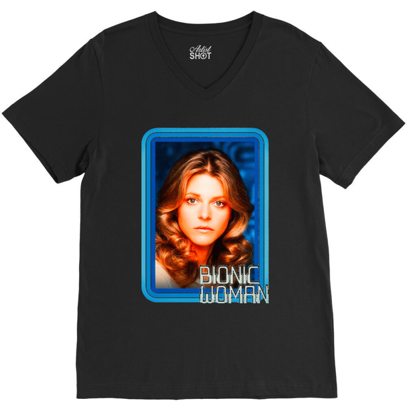 Bionic Woman V-Neck Tee by cm-arts | Artistshot