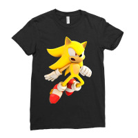 Yellow Hedgehog Jumps Aside Ladies Fitted T-shirt | Artistshot