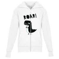 Dinosaurs Funny Cartoon Youth Zipper Hoodie | Artistshot