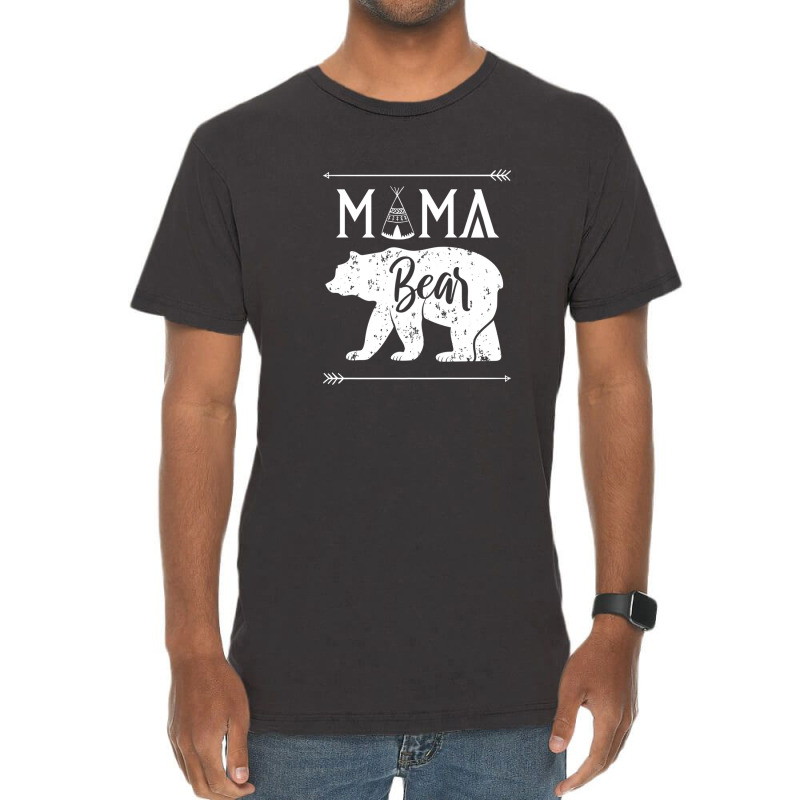 Mothers Day Mama Bear Teepee Indian Vintage T-shirt | Artistshot