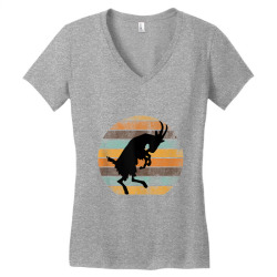 billy strings goat silhouette retro sunset tank top Women's V-Neck T-Shirt | Artistshot