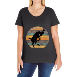 billy strings goat silhouette retro sunset tank top Ladies Curvy T-Shirt | Artistshot